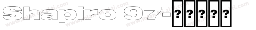 Shapiro 97字体转换